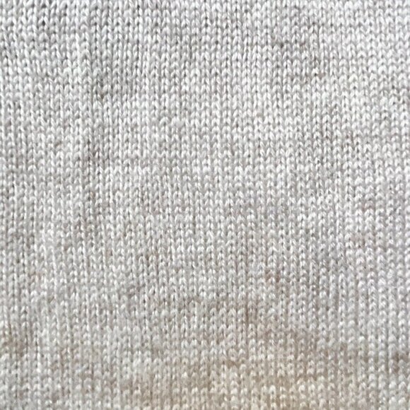 H & M Ruffle Trim Long Wool Blend Knitted Beige Scarf 18”x70” NWT Coastal Snow - Picture 8 of 11